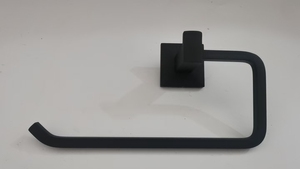 Tempat Tisu <span class=keywords><strong>Toilet</strong></span> Modern Persegi Hitam Doff untuk Kamar Mandi - Product Image 2