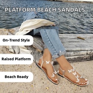 36-43 Size European and American Lace-up Fashion Trend Platform Rubber Soft Sole Summer Outdoor Beach <b>Sandals</b> - Product Image 2