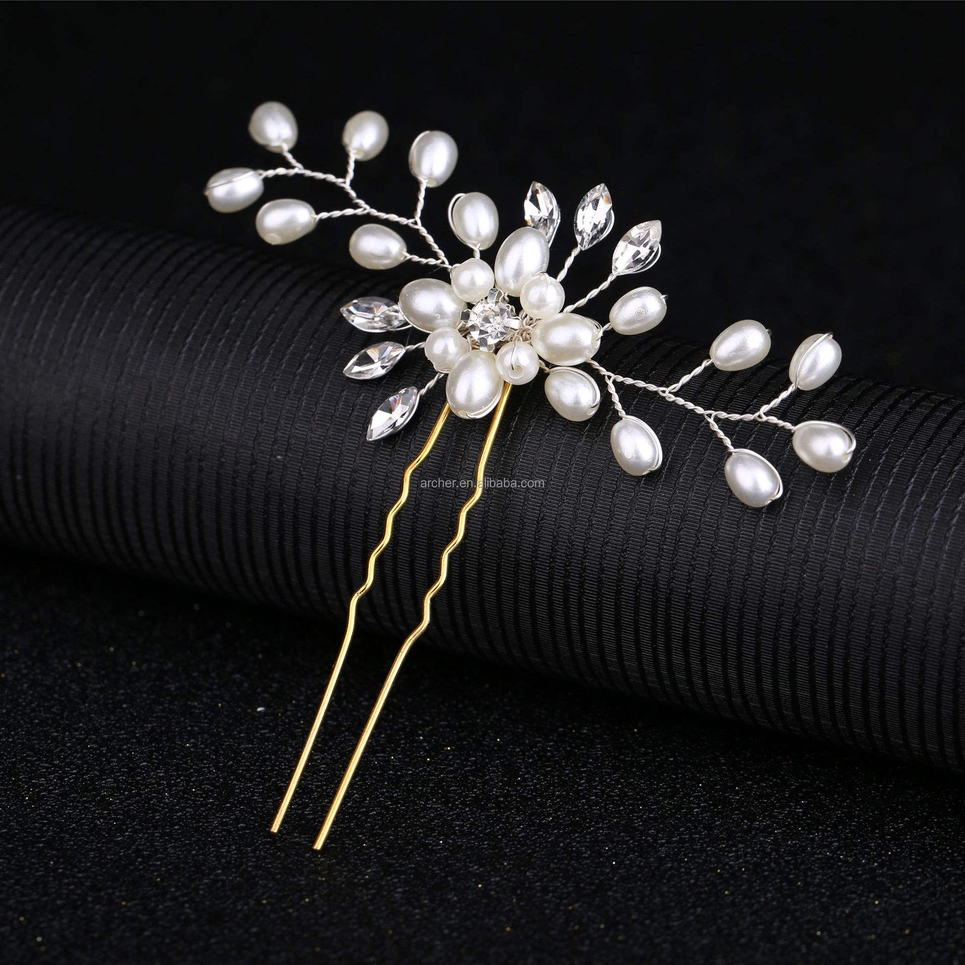 Wedding Pearl Hair Pins Elegant Handmade Decorations