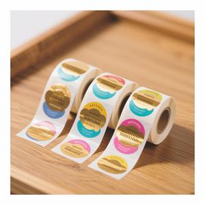 กาวป้ายวงรีฟอยล์สีทอง - Product Image 1