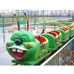 16 kişi çocuk eğlence parkı küçük çocuk arabası küçük Rollercoaster tuhaf solucan tırtıl çocuklar Mini hız treni satılık