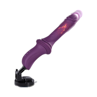 Realistische Dildo vibrator maschine 12,85 Zoll 10 Vibration 3 Schub heiz modi G-Punkt Klitoris Anal Spielzeug abnehmbar