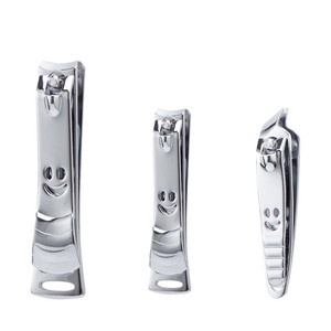 Stainless Steel Nail Clippers 15 Mm Flat Shape For Finger Home Use Smiley Face Design - Product Image 2