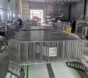 Barrera de Seguridad Portátil de Acero Inoxidable de 1.5 m, Fabricada con Acero de Grado 304 con Tubo de 32 mm para Control de Tráfico, Eventos y Aislamiento de Áreas - Product Image 5