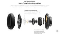 Headphone untuk Huawei Freebuds Studio, Headphone Audio Gigi Biru TWS Nirkabel Hi-Fi ANC Tipe C Headset Gaming, Peredam Kebisingan