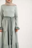 Robe traditionnelle de prière islamique de qualité supérieure, vêtements ethniques arabes surdimensionnés, volants à plusieurs niveaux, Abaya, Hijab, dubaï, Robe musulmane de Ramadan