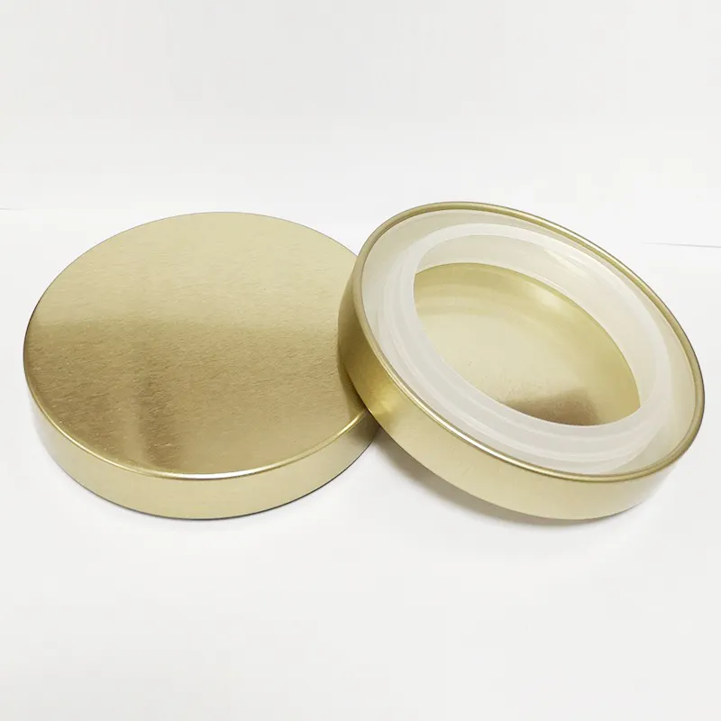 Металлическая плоская крышка для свечей, Золотая, серебряная, розовая, золотая, черная крышка контейнера, крышка для банок для свечей