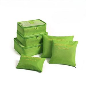 Sacs de voyage personnalisés avec logo, nouveaux sacs à linge, sacs de compression pour bagages, ensemble de 6 cubes de rangement de voyage - Product Image 5