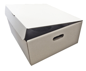 Caja de almacenamiento de sombreros reciclable ecológica, pedido a granel, caja de sombreros de papel Kraft personalizada con asa <span class=keywords><strong>para</strong></span> envío - Product Image 3
