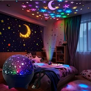 Lámpara Proyector de Estrellas LED, Luz Nocturna, Proyector de Espacio, Luces para Exteriores, Proyector de Cielo Estrellado para Niños - Product Image 1