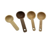 Cuillère doseuse en bois de charpentier ancien certifiée FDA LFGB pour café moulu, miel, thé en poudre, usage domestique et professionnel
