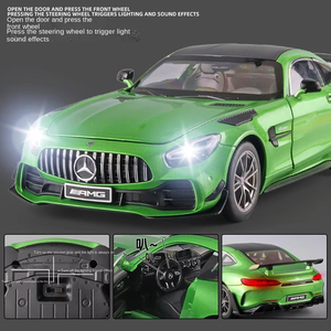 <span class=keywords><strong>1</strong></span>:<span class=keywords><strong>18</strong></span> scala Benz GTR metallo auto sportive Diecast giocattolo in lega di simulazione auto in lega modello di luce sonora Display Pullback - Product Image 4