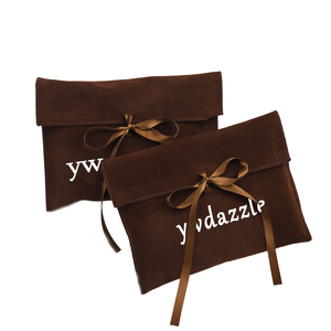 Toptan Geri Dönüştürülebilir Süper Yumuşak Toz Kadife Doğum Günü Hediye Paketleme Zarfı Lüks Süet Kadife Kozmetik Parfüm Keseleri - Product Image 1