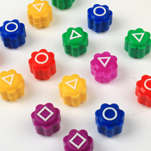 Juego coreano Gonggi, piedras de plástico de ocho pétalos, juguete educativo de 5g para niños de 5 a 7 años, unisex - Product Image 4