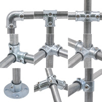 Raccords de connexion en acier galvanisé pour tuyaux, pour poulaillers, cages pour chiens, clôtures et étagères