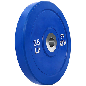 Plaques de pare-chocs en <span class=keywords><strong>caoutchouc</strong></span> <span class=keywords><strong>naturel</strong></span> Umet Plaques de poids durables, sans décoloration et résistantes aux fissures pour l'haltérophilie et l'entraînement CrossFit - Product Image 3