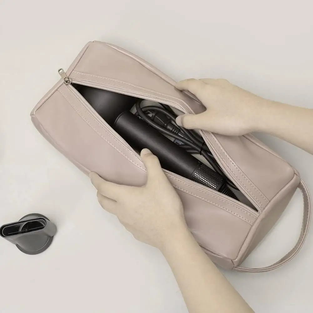 Köpekbalığı Flexstyle hava Styling, taşınabilir PU deri saklama torbaları taşıma çantası organizatör saç kurutma makinesi ve maşaları için