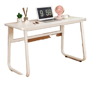 Hình chữ U hiện đại thép bền máy tính bàn nhà văn phòng & Nghiên Cứu bàn với lưu trữ màu kem - Product Image 3