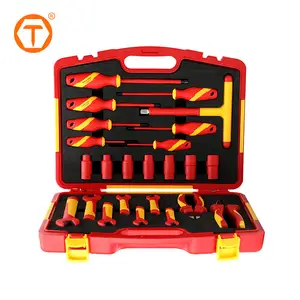 Ensemble de 24 outils électriques à douille VDE Boîtes à outils isolées avec outils inclus
