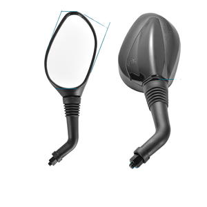 Par de espejos <span class=keywords><strong>retrovisores</strong></span> negros de 8mm para motocicleta <span class=keywords><strong>ciclomotor</strong></span> GY6 50cc 125 150 250 - Product Image 1