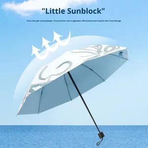 Nouveau style pastoral, <span class=keywords><strong>parapluie</strong></span> double couche en colle <span class=keywords><strong>de</strong></span> couleur <span class=keywords><strong>haut</strong></span> <span class=keywords><strong>de</strong></span> <span class=keywords><strong>gamme</strong></span>, léger et luxueux, imprimé <span class=keywords><strong>de</strong></span> roses, pour femmes, résiste aux rayons UV - Product Image 3