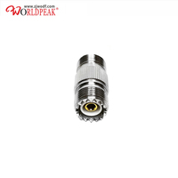 Adaptateur coaxial RF double jack femelle 50 ohms, connecteur coaxial N femelle vers UHF SO239