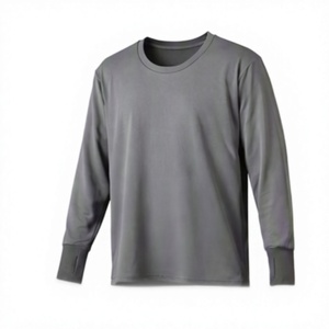 เสื้อยืดแขนยาวผู้ชายทรงปกติ ผ้าฝ้าย 180 กรัม แห้งเร็ว รุ่นใหม่สำหรับฤดูใบไม้ร่วงและฤดูหนาว รับสกรีนโลโก้ OEM ตามแบบ - Product Image 3