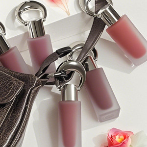 New Design Crimp Portable <b>Small</b> Glass Perfume Bottles 10ml 20ml 30ml Square Empty Keychain Perfume Bottle with Key Ring - Product Image 3