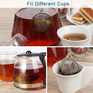 음식 급료 메시 차 Infuser 스트레이너는 차 공 간격 유포자 스테인리스 차 스트레이너를 거릅니다 - Product Image 5