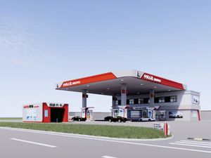 Construção Estrutural De Aço Prefab Space Frame De Enchimento Posto De Gasolina De Gás Canopy Roof Construção Bomba De Combustível Posto De Gasolina - Product Image 2