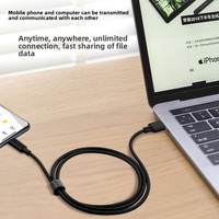 Kabel Data USB3.2 10Gbps Tipe-C C-C Kecepatan Tinggi-3A Pengisian Cepat Panjang 0.3m/2m untuk Komputer, Mobil & Ponsel Buatan Cina