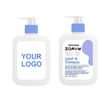 Gel Douche et Shampoing 2-en-1 Hydratant Sans Larmes pour Bébé, pH Équilibré, pour 0-3 Mois, Marque Blanche Personnalisable