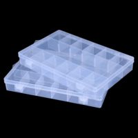 Impression personnalisée 6 8 10 18 24 36 grilles boîte de séparation en pp transparente boîtes de rangement en plastique pour vis