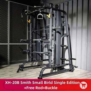 Máquina de gimnasio multifuncional al por mayor: Jaula de potencia, rack de sentadillas, máquina Smith, cable cruzado para culturismo, entrenamiento en casa de acero. - Product Image 3