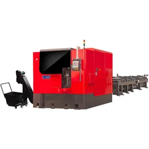 JC-200NC Mid Steel Square Bar CNC Metal Circular Cold Saw Machine Full Automatic Sawing Machine for Cutting Iron Steel Solid Bar