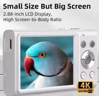 Appareil photo instantané HD DC402 CMOS haute résolution avec zoom optique 7,1x-16x, écran 2"-3", portable pour enfants et étudiants avec flash LED