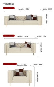 <span class=keywords><strong>Turri</strong></span> tessuto in velluto pelle tessuto divano letto design moderno soggiorno mobili tre posti comfort moderno divano - Product Image 4