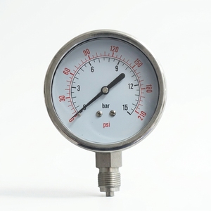 Jauge à huile en acier inoxydable fabriquée en Chine, jauge à eau axiale de 75 mm avec plusieurs spécifications - Product Image 3