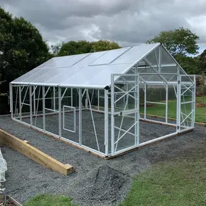 Small Aluminium Polycarbonate Farm Garden House In Home Sunhouse Greenhouse Garden Shed