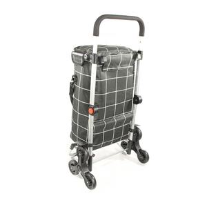 Chariot de supermarché pliable, cadre en aluminium, Portable robuste, chariot pliable, pour épicerie avec roues d'escalade, pour les courses - Product Image 4