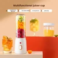 Mixeur portable en acier inoxydable, rechargeable par USB, alimenté par batterie, mini-blender pour smoothies et milkshakes, machine à mélanger les fruits