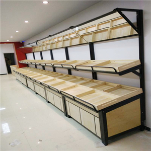 Fruit And Vegetables Customized <span class=keywords><strong>Grocery</strong></span> Shelves For Sale, <span class=keywords><strong>Grocery</strong></span> Store Retail Display Wooden Shelf Shelving Unit - Product Image 4