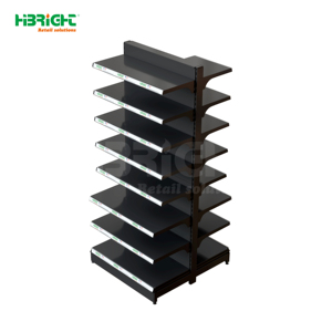 Highbright - Exhibidor Metálico Modular de Doble Cara, Resistente, Inclinado, para Supermercados, con 8 <span class=keywords><strong>Estantes</strong></span> de Rejilla - Product Image 6
