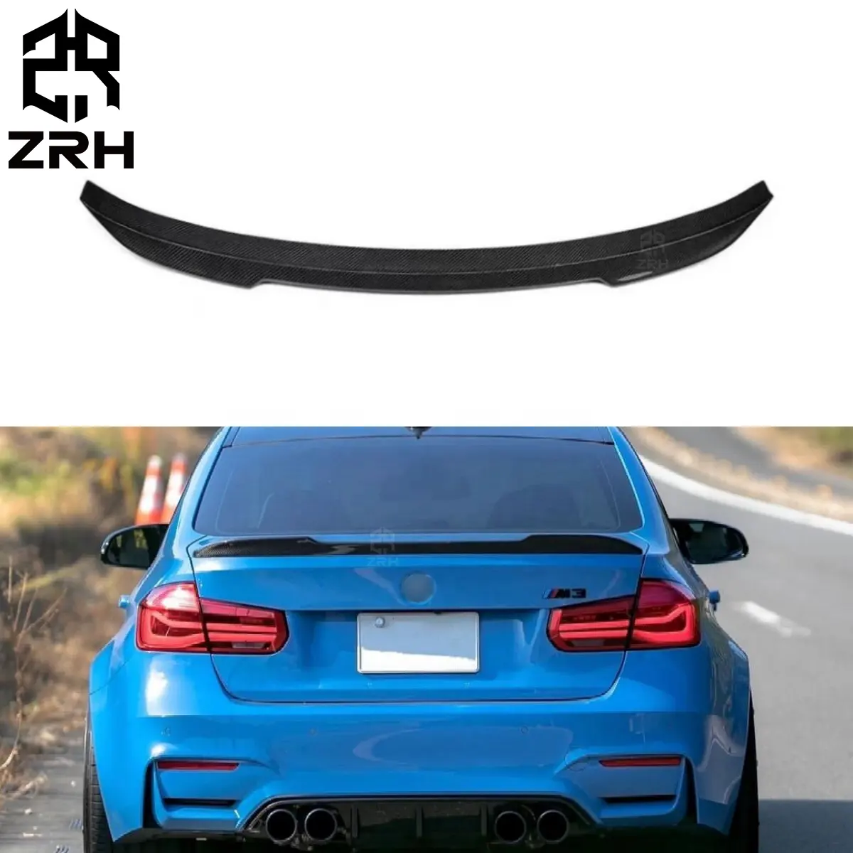 Carbon Fiber Rear Spoiler For BMW F80 F82 M3 M4 CS Style Rear Trunk Spoiler Wing Auto Accessories