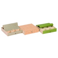 Récipient alimentaire de taille personnalisée multifonction écologique Boîte d'emballage de thé en bambou à 4 compartiments