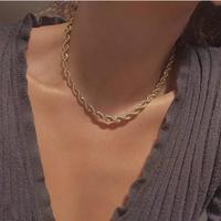 Collier chaîne en or pour hommes, en acier inoxydable, titane, plaqué or 14k 18k, style corde, épaisseurs 2mm 4mm 5mm, vente en gros, sur mesure, fabricant de bijoux