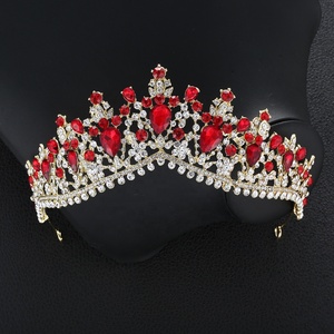 Cheerfeel Gros Mariage Strass Rose Miss Monde Couronne et Diadème HP-400 Coloriage De Mariée Coloriage De Mariée - Product Image 4