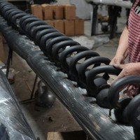 Vente en gros d'usine OEM ODM Compétition Poids de cloche de bouilloire en fonte Kettlebell enduit de poudre
