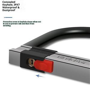 Serrure de <span class=keywords><strong>vélo</strong></span> antivol pour <span class=keywords><strong>vélo</strong></span>/moto/tricycle antivol <span class=keywords><strong>à</strong></span> piles antivol U serrure de <span class=keywords><strong>vélo</strong></span> avec cisaillement anti-hydraulique - Product Image 5