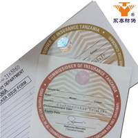 Cadre de certificat vierge avec estampage à chaud, design holographique, impression de logo UV invisible pour certificat de bijoux